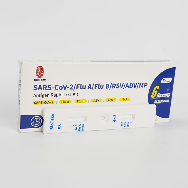 Rapid Cassette Test for Qualitative Detection SARS-COV-2 / Influenza A / Influenza B / RSV / Adenovirus / Mycoplasma Pneumoniae 