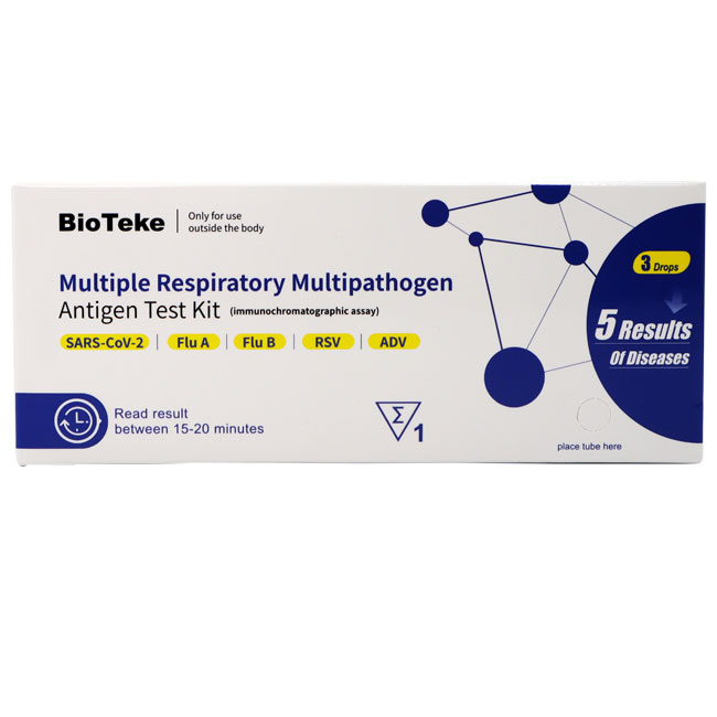 Multiple Respiratory Multipathogen Antigen Test Kit (5 Results)
