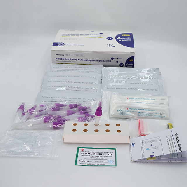 High accuracy Medical diagnostic Multiple Respiratory Multipathogen Antigen Test Kit immunochromatagraphic assay)