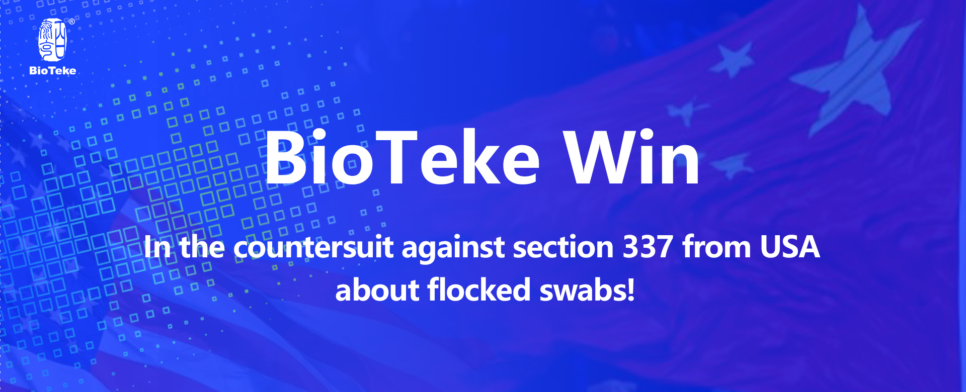 BioTeke wins in the countersuit against section 337 from USA !